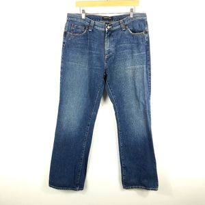 Club Monaco Cotton Relaxed Straight Leg Jeans